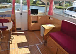 Interior image of boat